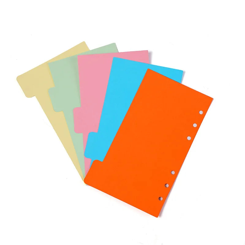 Intercalaires pour Feuilles Mobiles – Formats A4, A5, A6, A7, B5, M5 – Classeur & Agenda