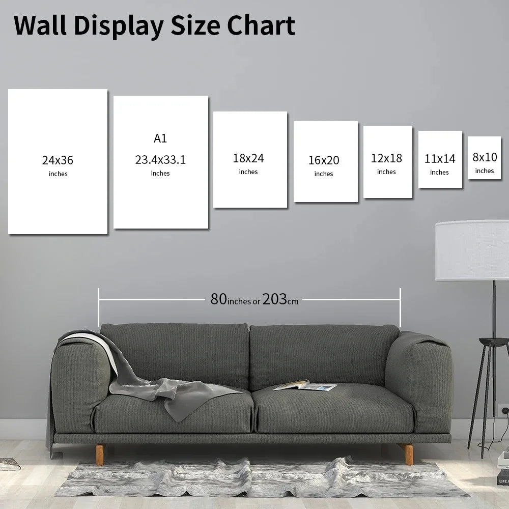 Lot de 3 Affiches Canvas Calligraphie Islamique Dorée – Art Mural Coran, Déco Salon, 6 Tailles