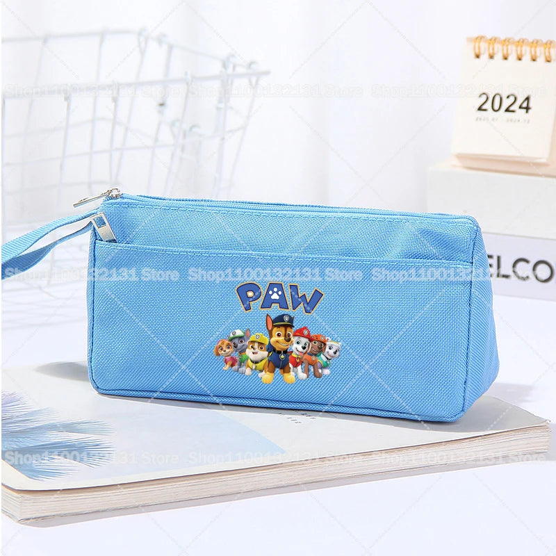 Trousse à Crayons Pat’ Patrouille Grande Capacité – Tissu Oxford – Cadeau Élève
