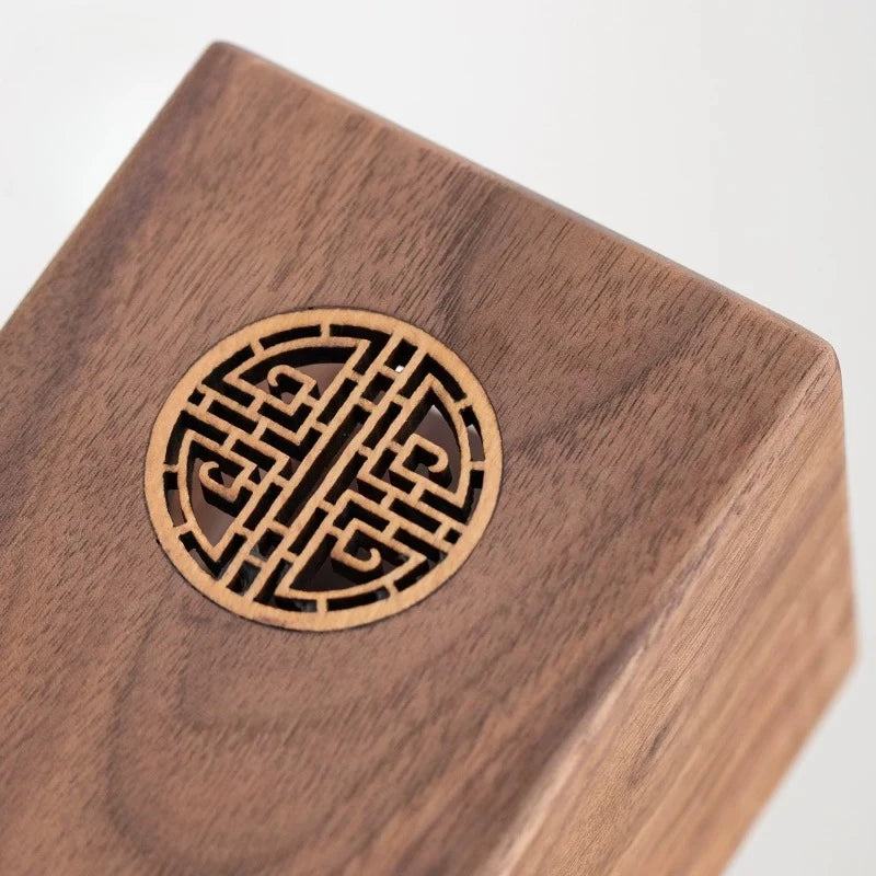 Porte-Stylo en Bois Massif Sculpté – Organiseur Bureau Style Chinois, 6 Modèles