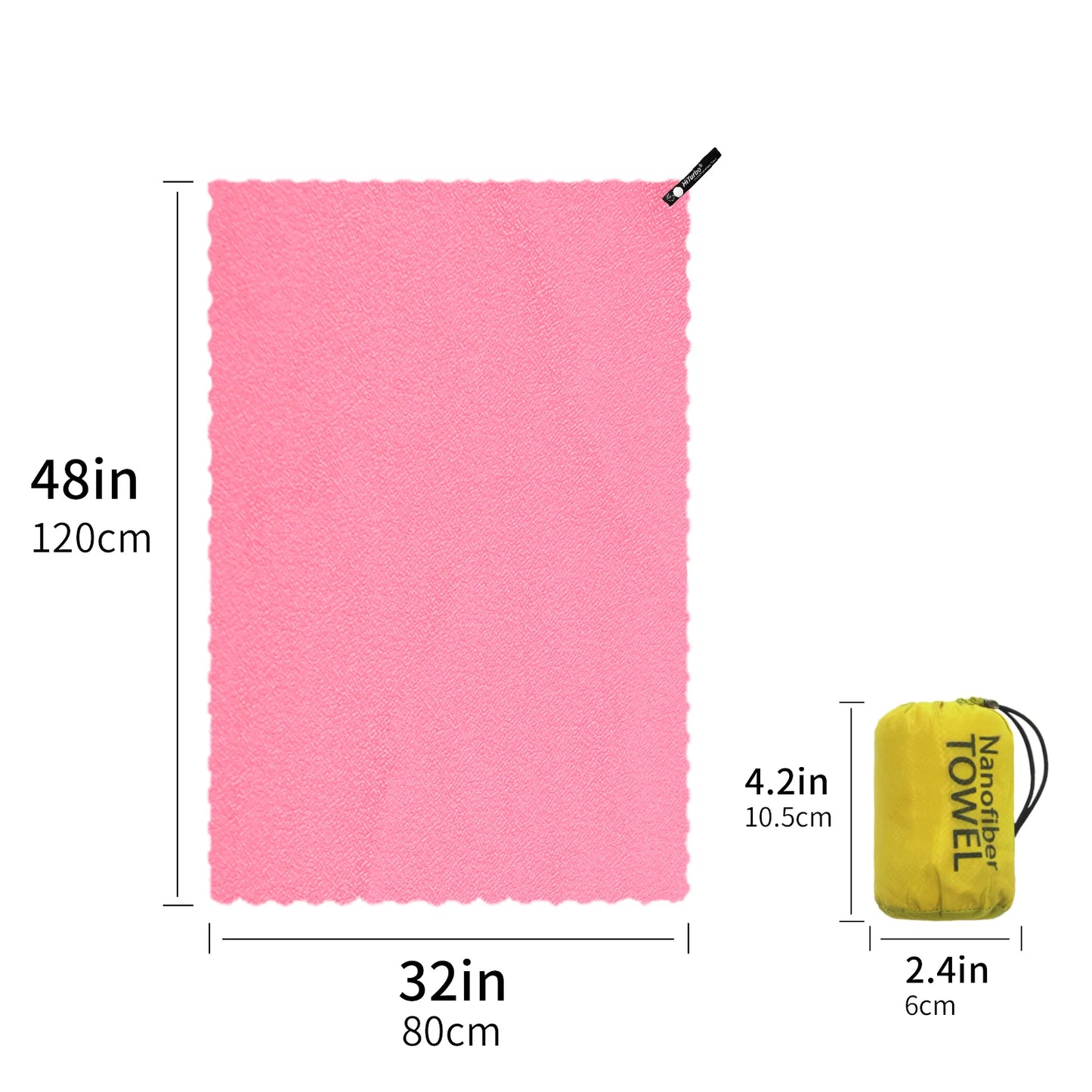 Serviette Microfibre Ronde – Séchage Rapide, Légère, Plage Running Voyage