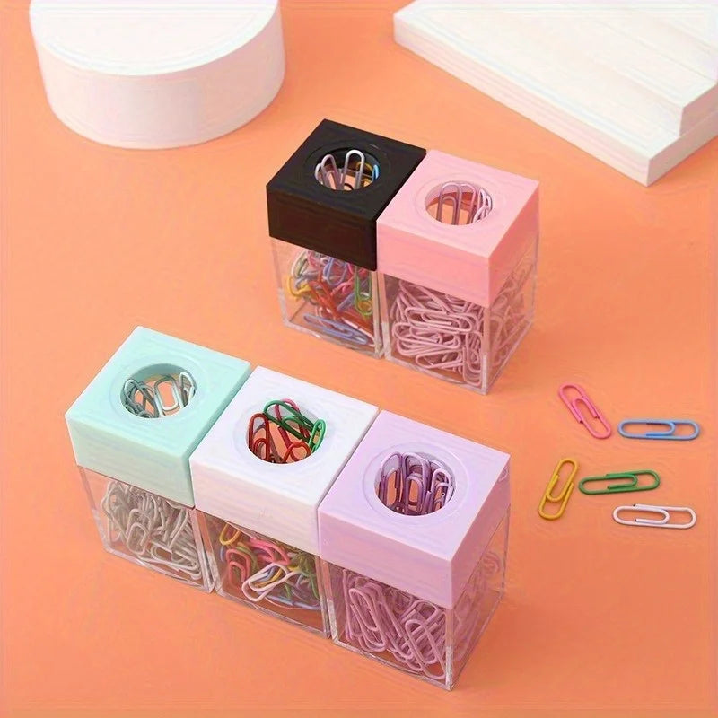 Porte-Trombones Magnétique avec 18 Trombones – Organiseur Bureau – 5 Coloris