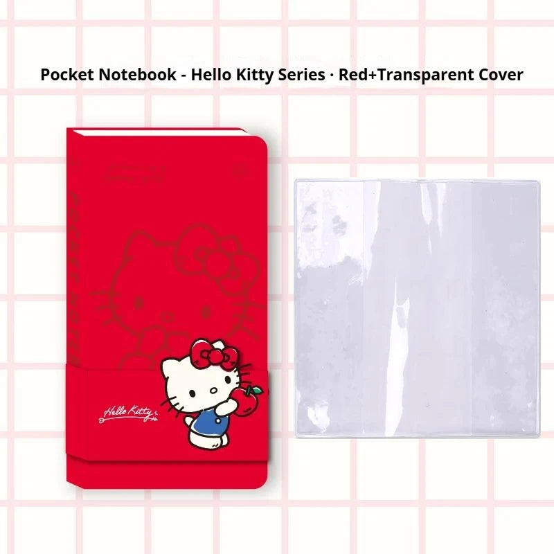 Carnet Pocket A7 Kinbor x Sanrio – Hello Kitty & BB Series, Quadrillé/Vierge, Journal Portable