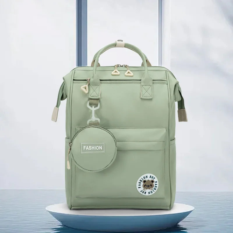 Sac à Dos Style K-Pop Preppy – Grande Capacité, Lycée & Fac, Fille, 5 Coloris