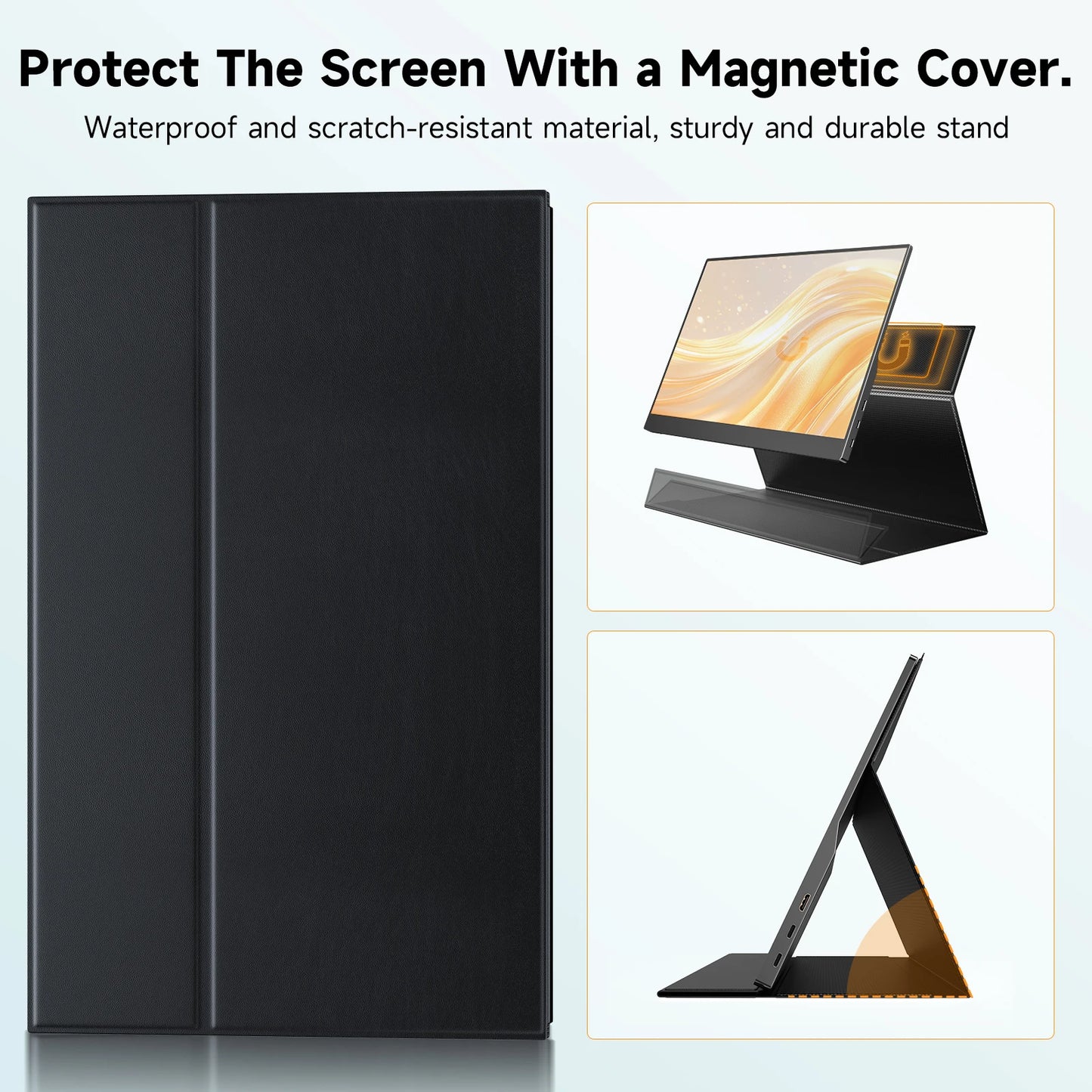 Tablette Portable Tactile 15,6" – Full HD 1080P IPS, Haut-parleurs Intégrés, USB-C & HDMI