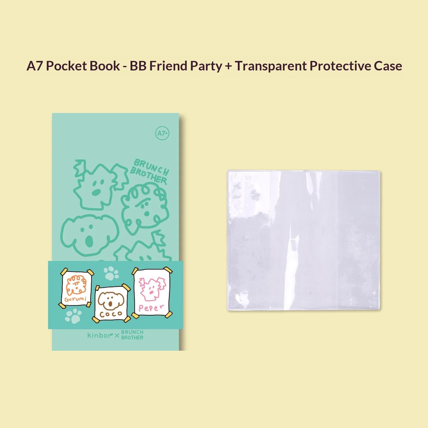 Carnet Pocket A7 Kinbor x Sanrio – Hello Kitty & BB Series, Quadrillé/Vierge, Journal Portable