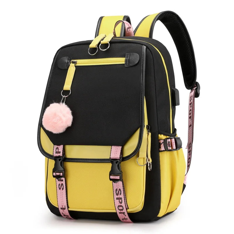 Sac à Dos Harajuku – Nylon, Grande Capacité, École & Voyage, 6 Coloris