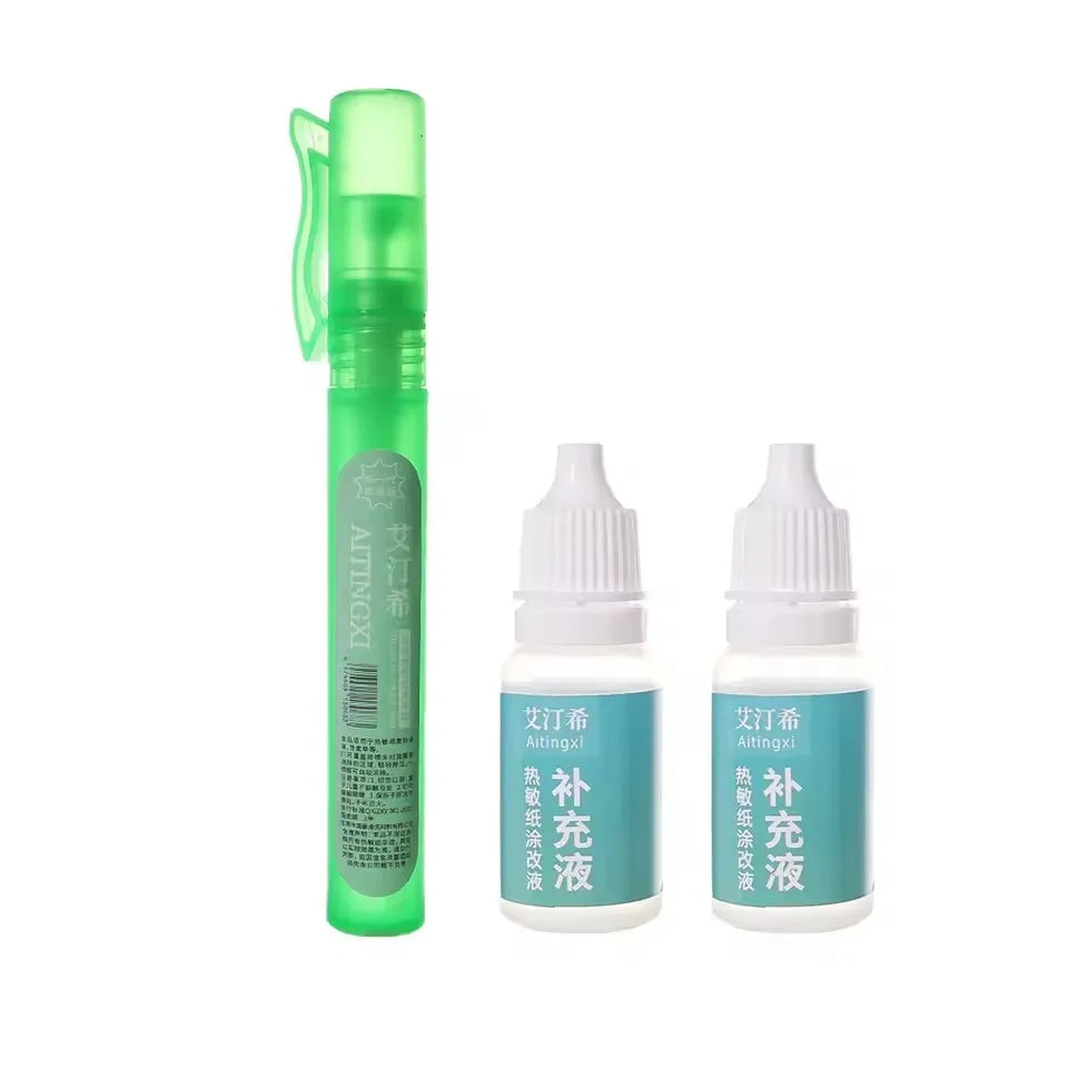 Stylo Spray Effaceur de Données Confidentielles – Protection Vie Privée, Papier Thermique, Portable