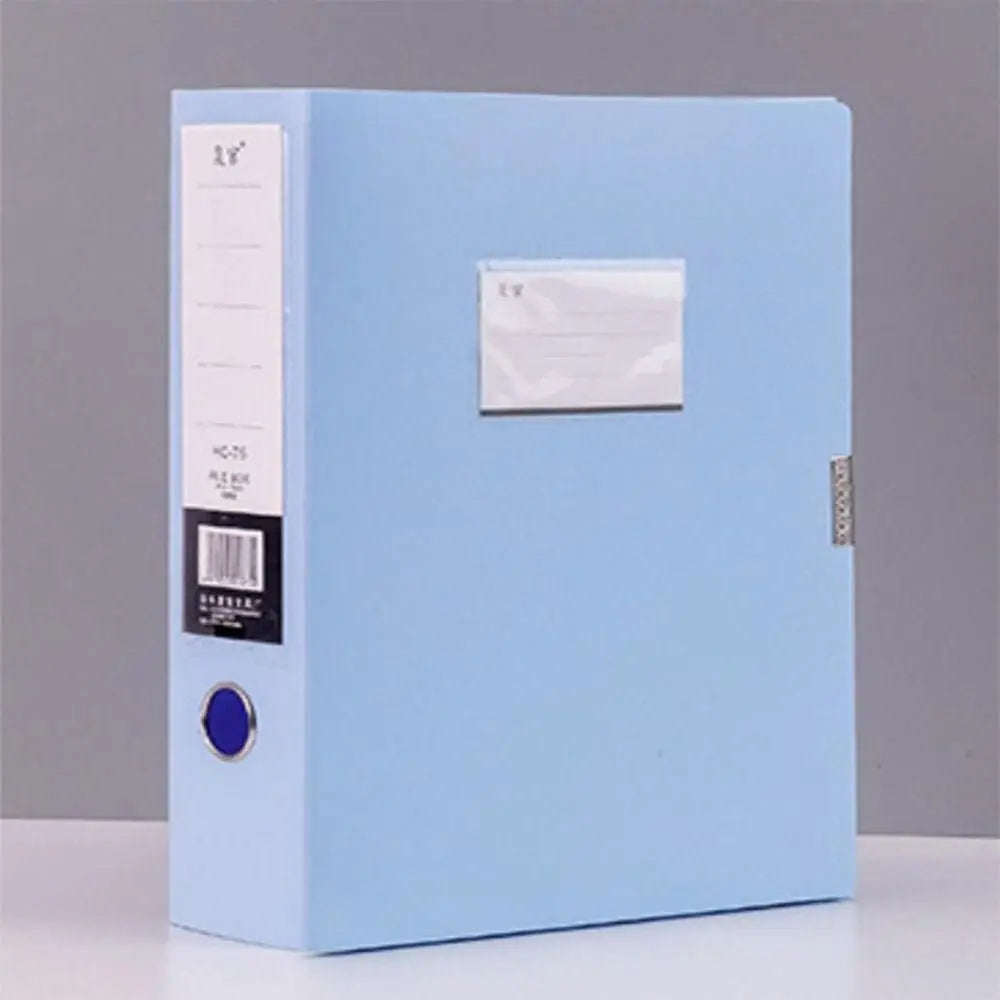 Boîte de Rangement Documents A4 – Grande Capacité, Bureau & École, 8 Coloris