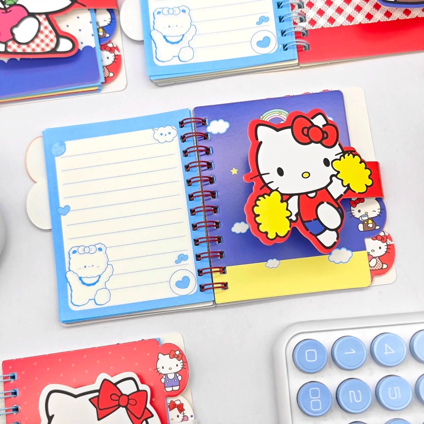 Mini Carnets A7 Hello Kitty – Spirale – Journal & Sketchbook – Set de 1 ou 4 – Sanrio