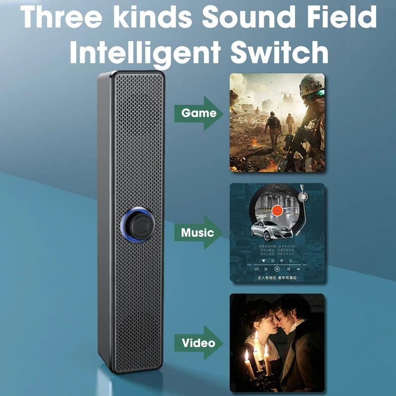 Enceinte Surround 4D NOCCLILI – Home Cinéma, Bluetooth 5.0, Basses Puissantes 30W