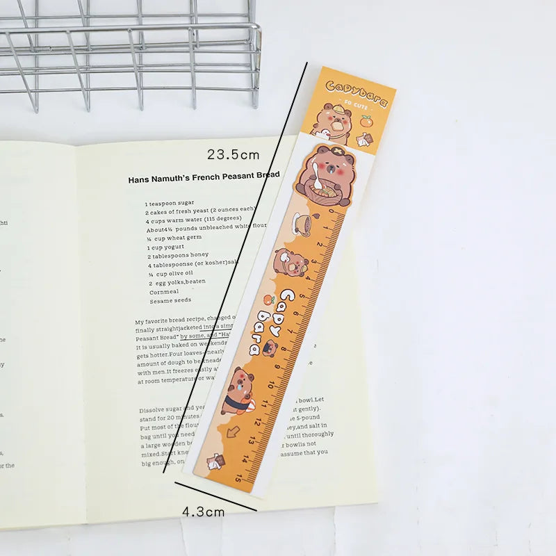Règle Marque-Page Magnétique Capybara Kawaii – Dessin Créatif, Enfants & École