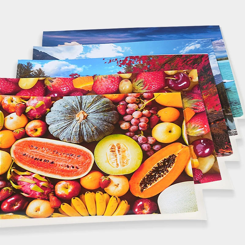Papier Photo Autocollant Brillant – A4, A5 ou A6 – 135g ou 150g – Jet d’Encre – 20 à 100 Feuilles