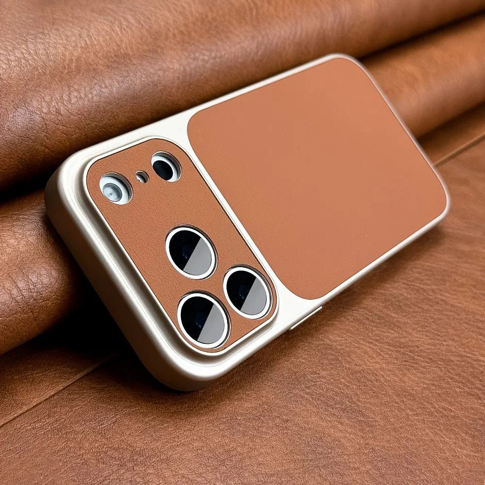 Coque Rétro Luxe pour iPhone – Semi-Rigide, Compatible iPhone 13 à 17 Pro Max, 5 Coloris
