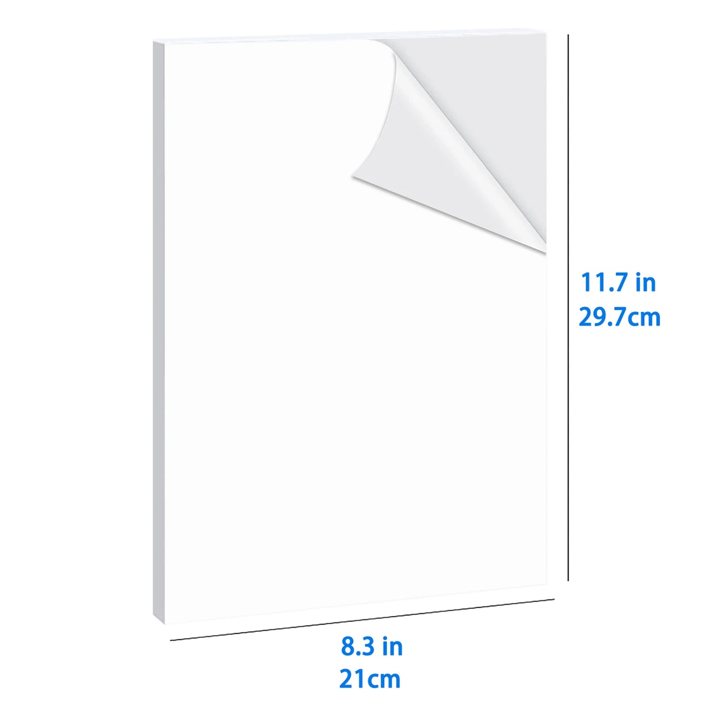 Papier Vinyle Autocollant Mat A4 – Imprimable Jet d’Encre, Résistant, 10 à 50 Feuilles