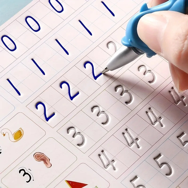 Cahier d’Entraînement Groove Enfants – Écriture, Dessin, Maths & Alphabet – 5 Thèmes