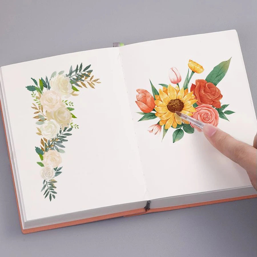 Cahier en Cuir Souple A6 – 720 Pages Blanches – Ultra Épais – Dessin & Écriture – 4 Coloris