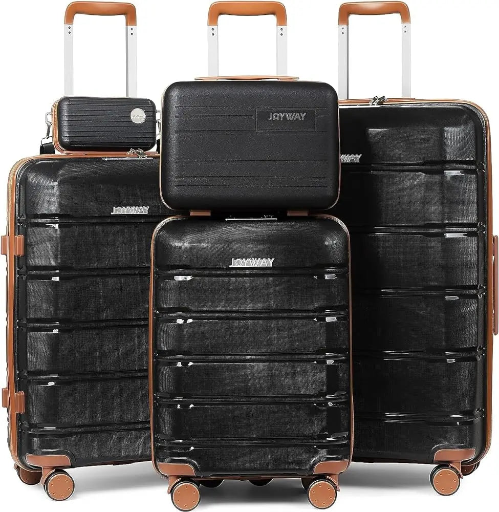Set de Valises Joyway – Lot 3 ou 5 Pièces, Roulettes Spinner 360°, Serrure TSA