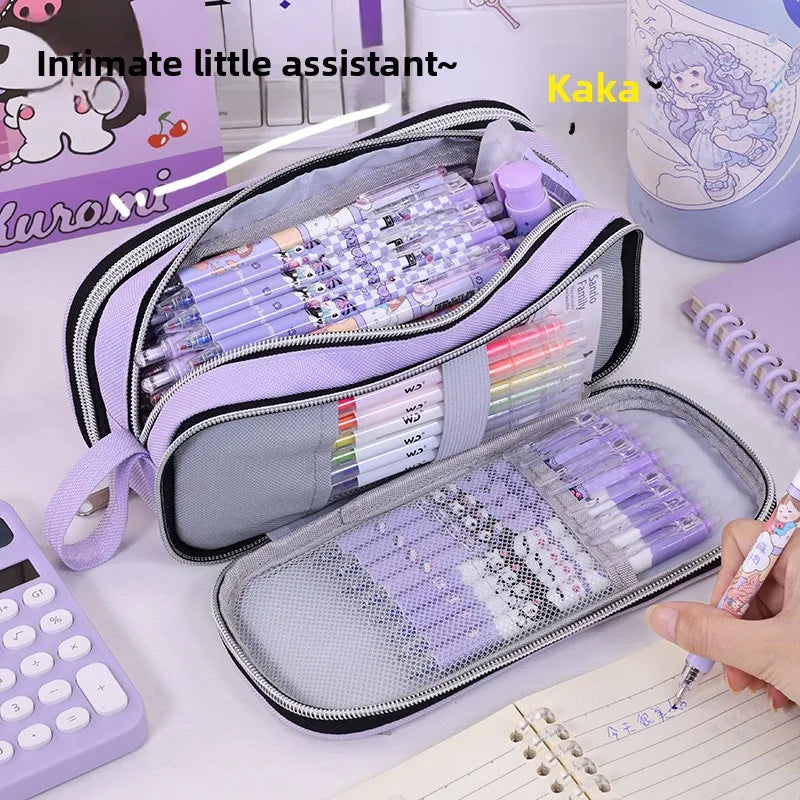 Trousse Scolaire Grande Capacité – Organisateur de Papeterie, 5 Coloris