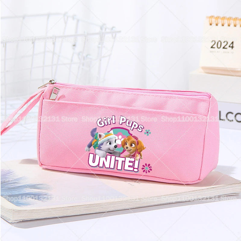 Trousse à Crayons Pat’ Patrouille Grande Capacité – Tissu Oxford – Cadeau Élève