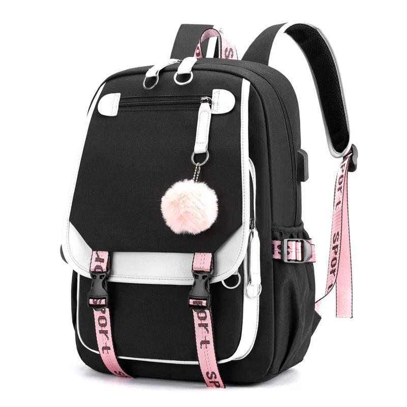 Sac à Dos Harajuku – Nylon, Grande Capacité, École & Voyage, 6 Coloris