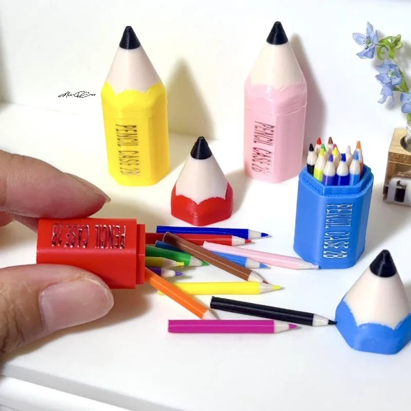 Set Miniature Fournitures Scolaires – 10 à 12 Pièces, Maison de Poupée & Jeu, 5 Assortiments