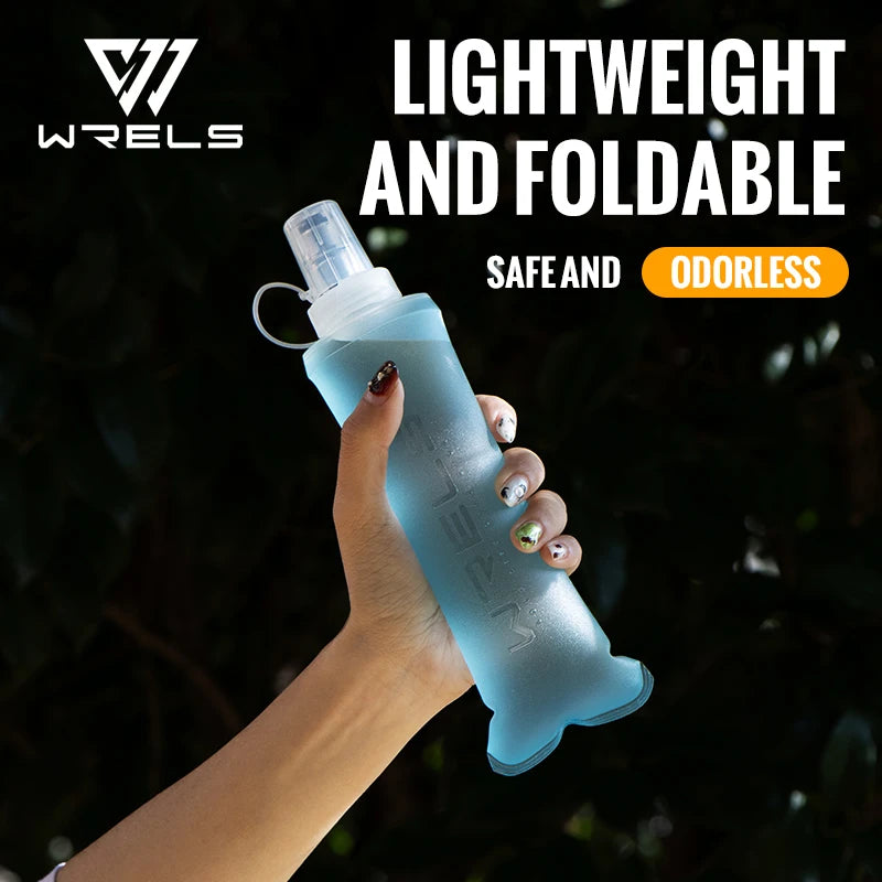 Gourde Souple Pliable WRELS – TPU Sans BPA, Sport Running Camping, 150/250/500ml