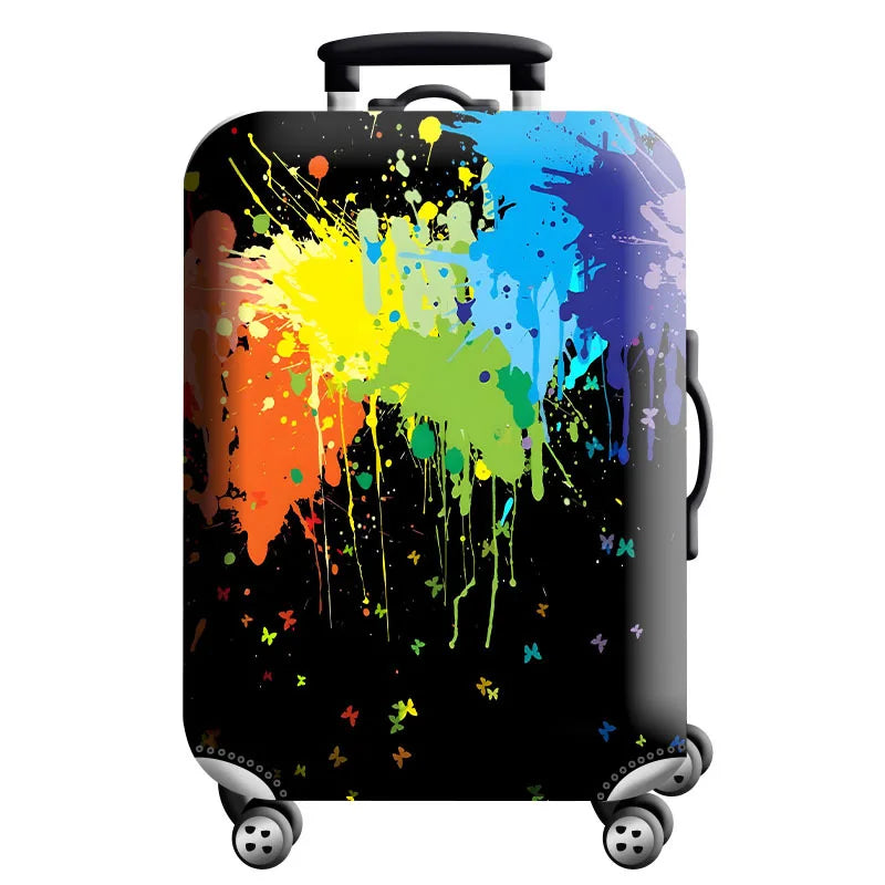 Housse de Protection Valise – Tissu Élastique Lavable, Anti-Rayures, 29 Motifs, Tailles S à XL