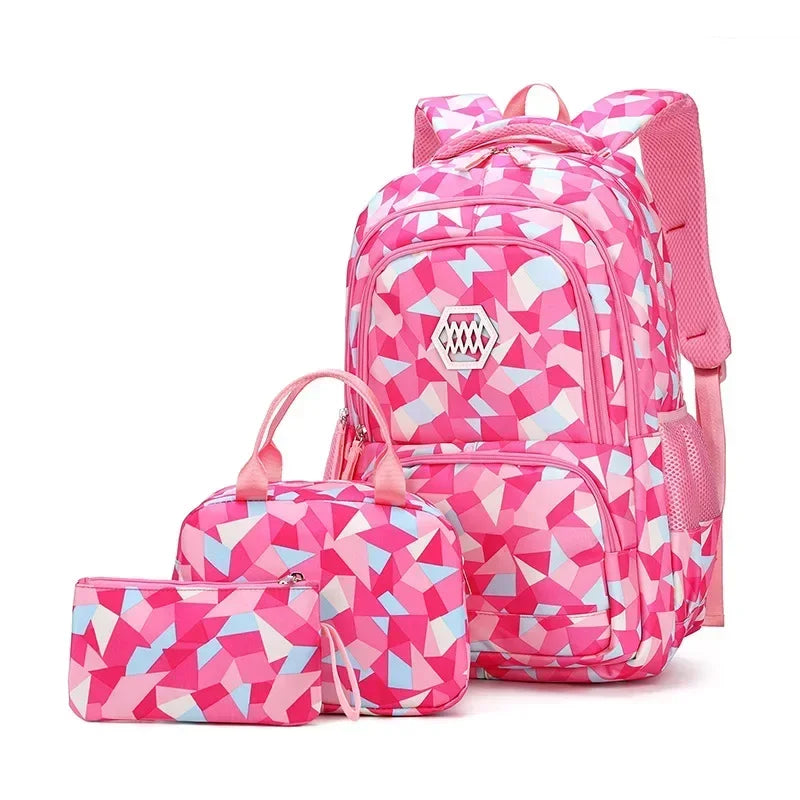 Cartable Scolaire Grande Capacité – Nylon, Taille S & L, 5 Coloris, Ado Fille & Garçon
