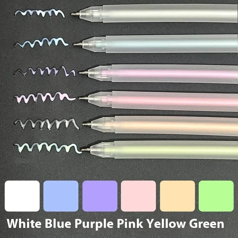 Set 12 Stylos Colle Candy Color + 6 Recharges – Séchage Rapide, Haute Viscosité, École & DIY