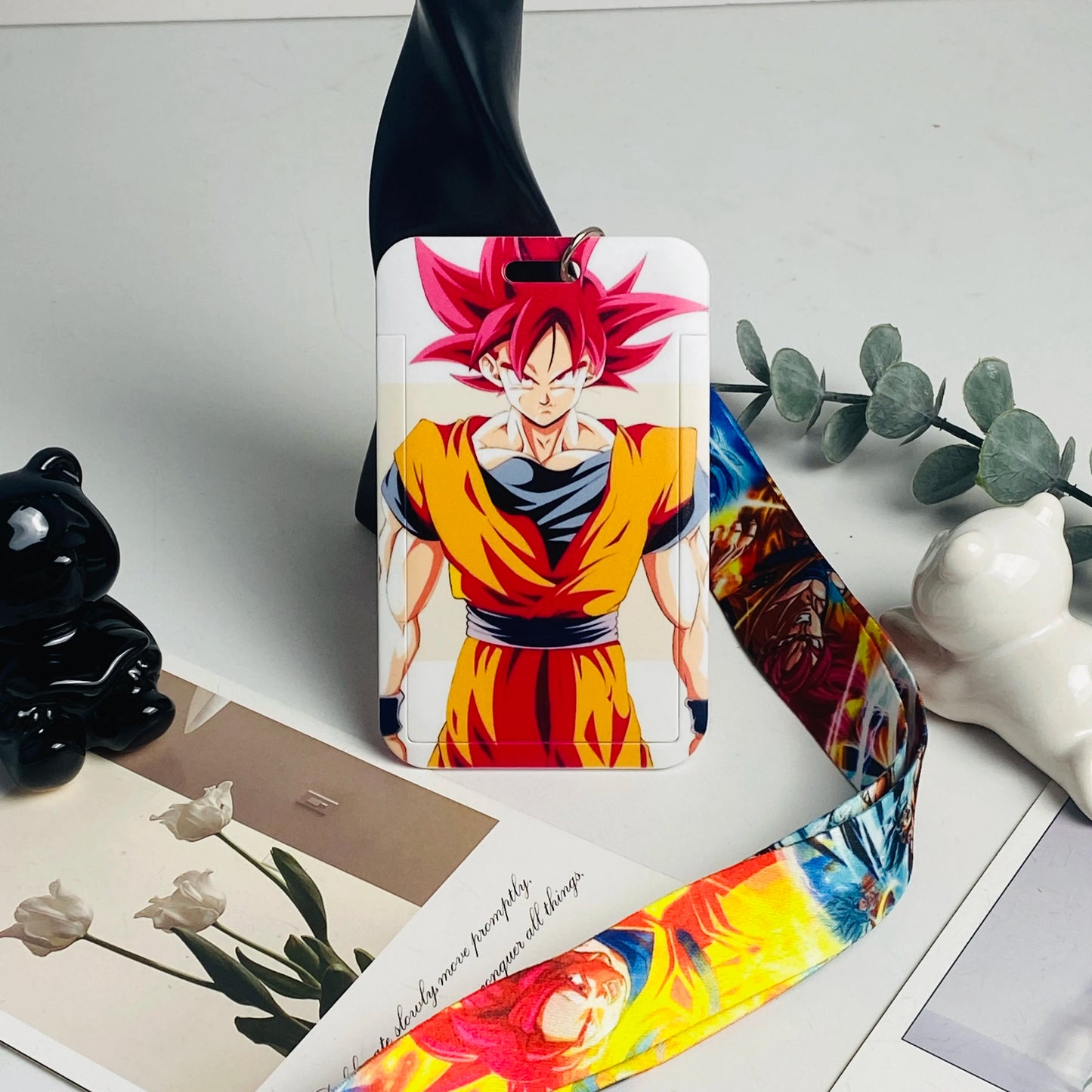 Cordon Tour de Cou Porte-Badge Dragon Ball Z – 18 Designs – Carte de Bus & Badge