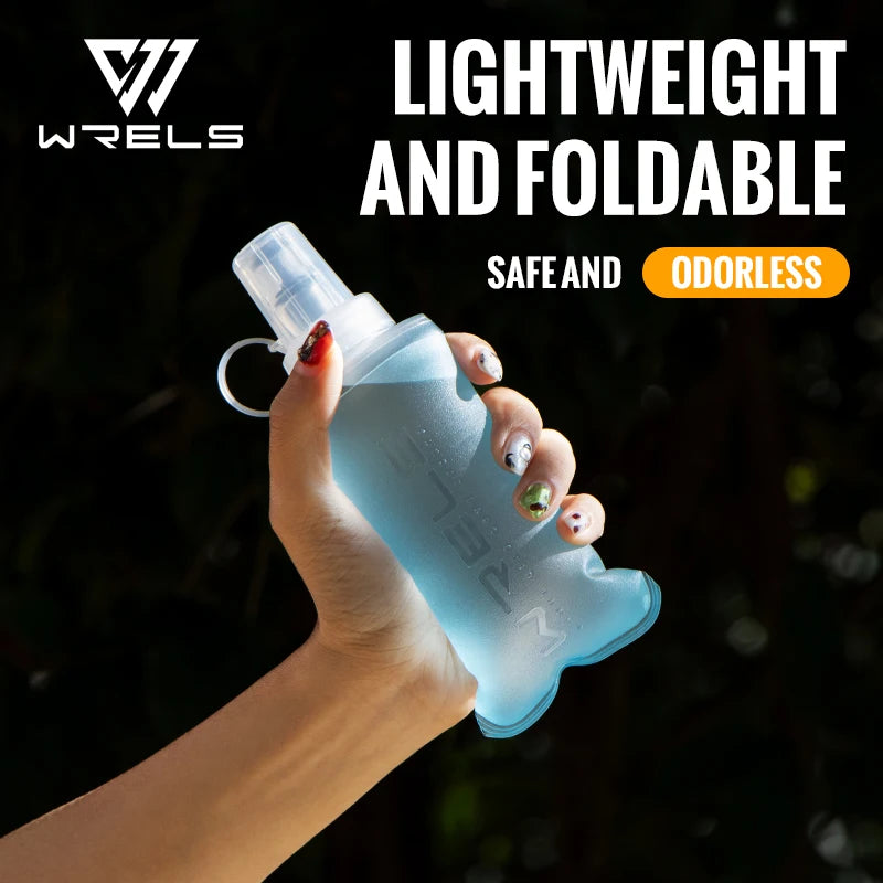 Gourde Souple Pliable WRELS – TPU Sans BPA, Sport Running Camping, 150/250/500ml