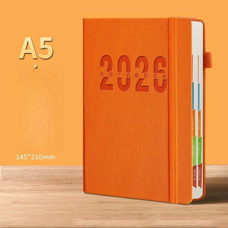 Journal d’Autodiscipline 365 Jours – Agenda Gestion du Temps – 2026 ou 2027 – 5 Coloris