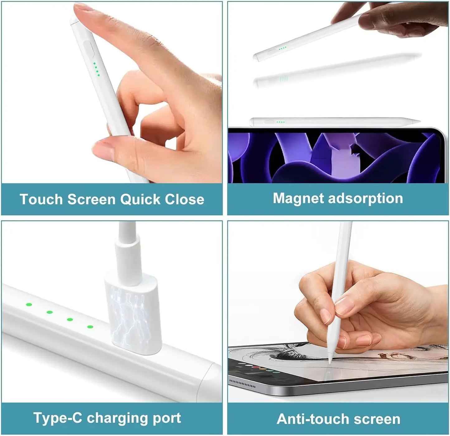 Stylet Tactile Rechargeable – Switch Tactile – Compatible Android & iOS – 5 Coloris