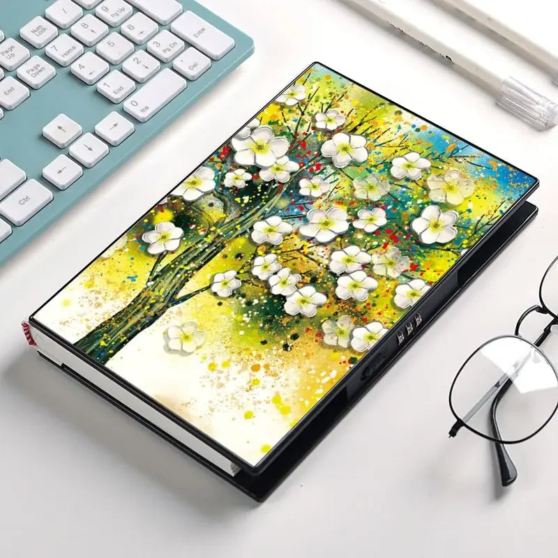 Journal Intime A5 à Serrure – 112 Pages, Couverture PU Souple – 16 Modèles