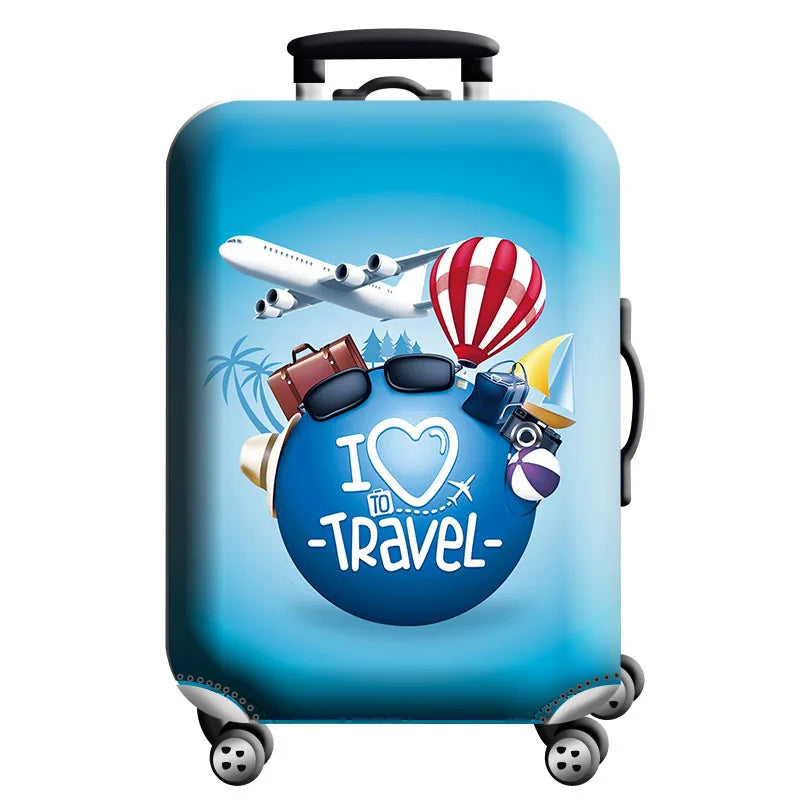 Housse de Protection Valise – Tissu Élastique Lavable, Anti-Rayures, 29 Motifs, Tailles S à XL