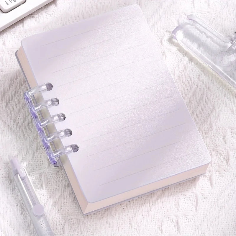 Bloc-Notes Pocket A7 à Feuilles Volantes – 80 Feuilles, Style Rétro Arc-en-Ciel – 6 Couleurs