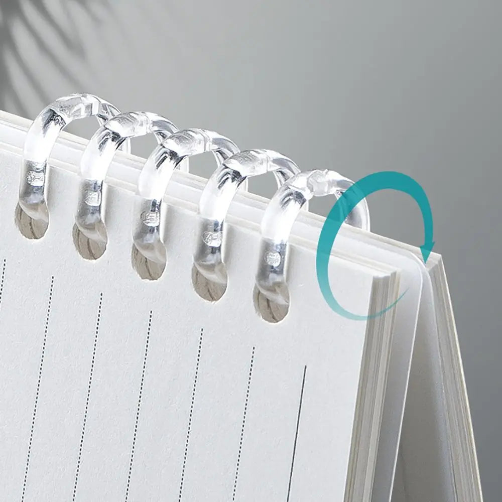 Cahier à Feuilles Mobiles A4/A5 – 60 Feuilles, Ligné ou Quadrillé, Couverture Transparente