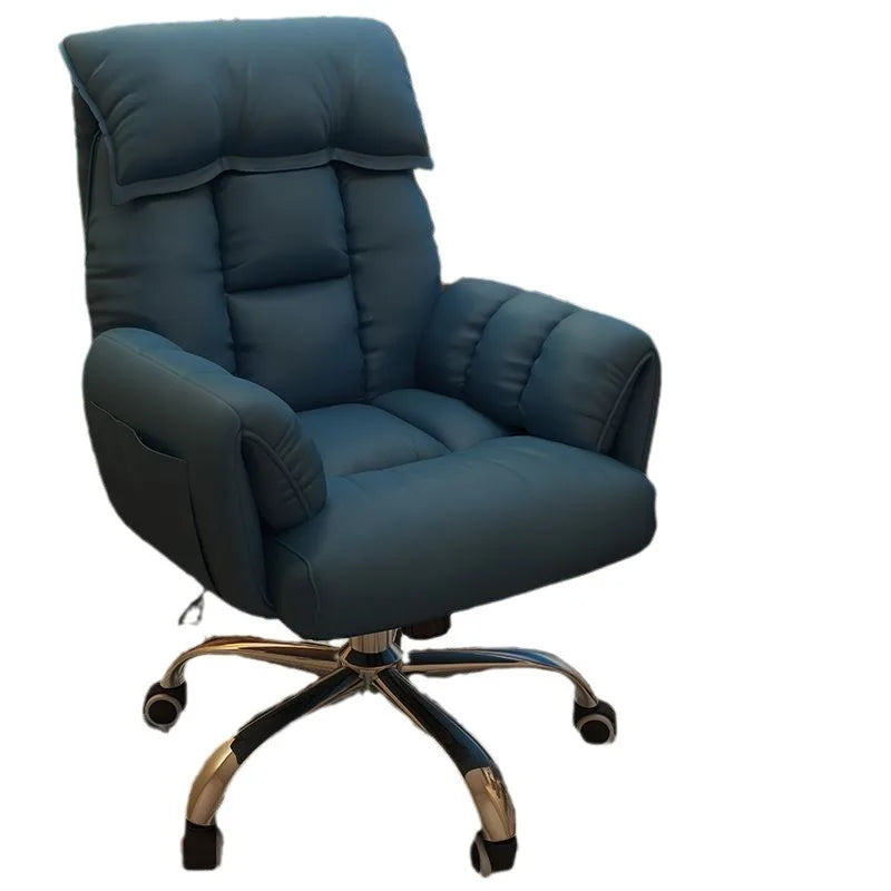 Chaise de Bureau Confortable avec Accoudoirs et Repose-pieds – Inclinable, Hauteur Réglable, 12 Coloris