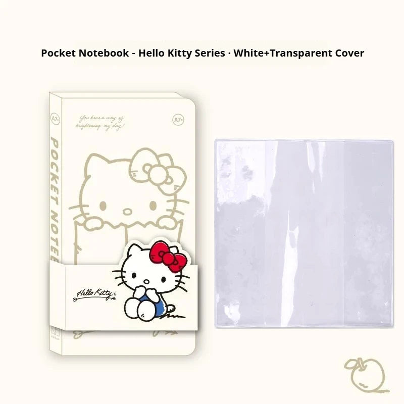 Carnet Pocket A7 Kinbor x Sanrio – Hello Kitty & BB Series, Quadrillé/Vierge, Journal Portable