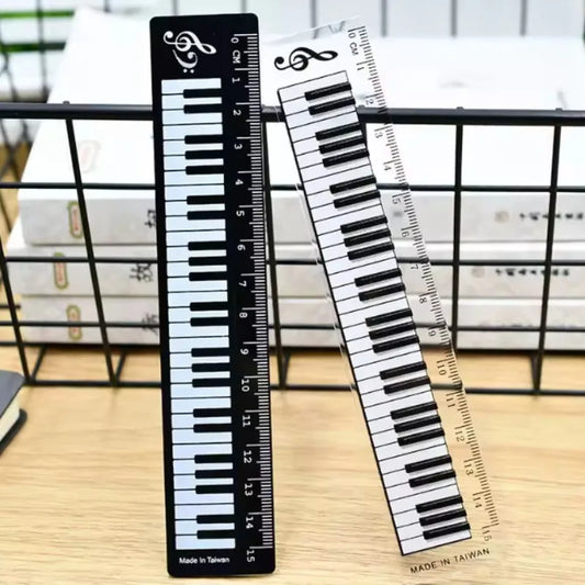 Règle Musicale Piano 15cm – Marque-Page & Outil de Mesure, Cadeau Musicien, École & Bureau