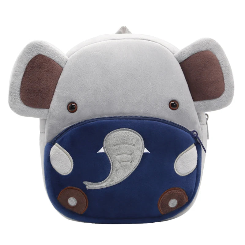 Mini Sac à Dos Éléphant en Peluche – Mixte, Idéal Maternelle & Crèche