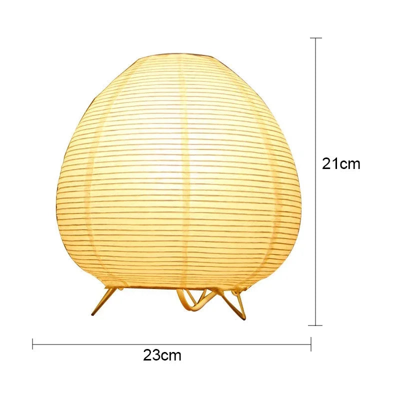 Lanterne Japonaise LED en Papier de Riz – Lampe d’Ambiance Déco