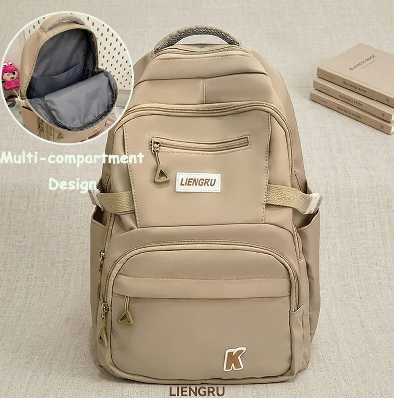 Sac à Dos Grande Capacité – Poche Laptop, Style Instagram, Lycée & Fac, 3 Coloris