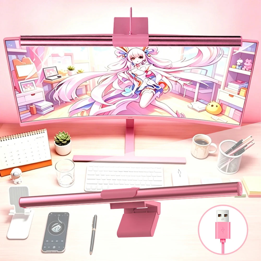 Barre Lumineuse LED pour Moniteur – RGB Dimmable, Télécommande, Gaming