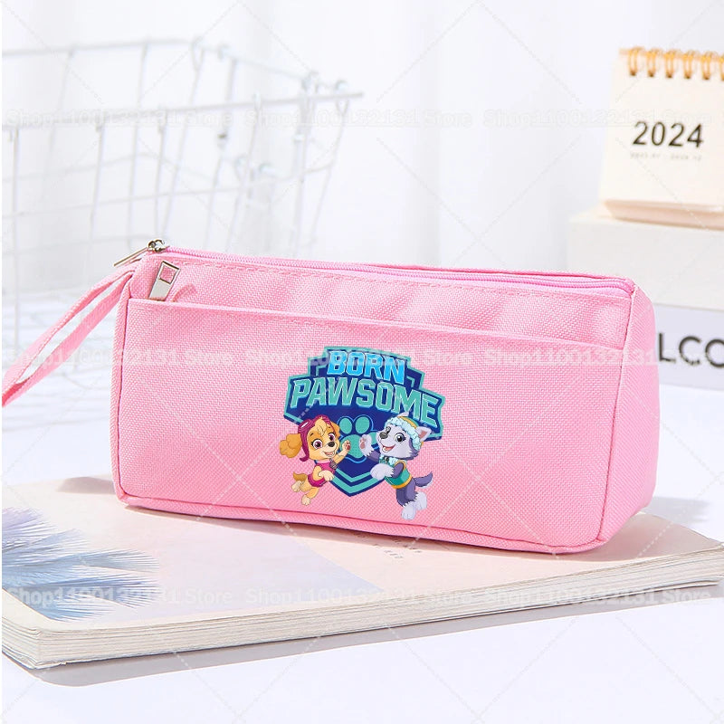 Trousse à Crayons Pat’ Patrouille Grande Capacité – Tissu Oxford – Cadeau Élève