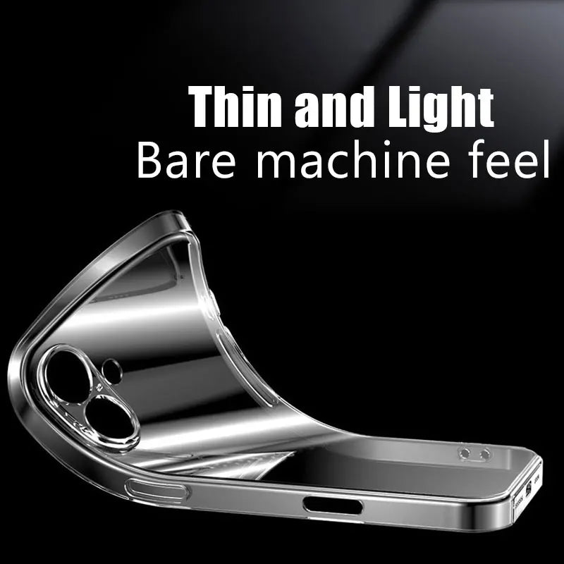 Coque Silicone Transparente iPhone – Souple, Légère, Compatible iPhone 11 à 17 Pro Max