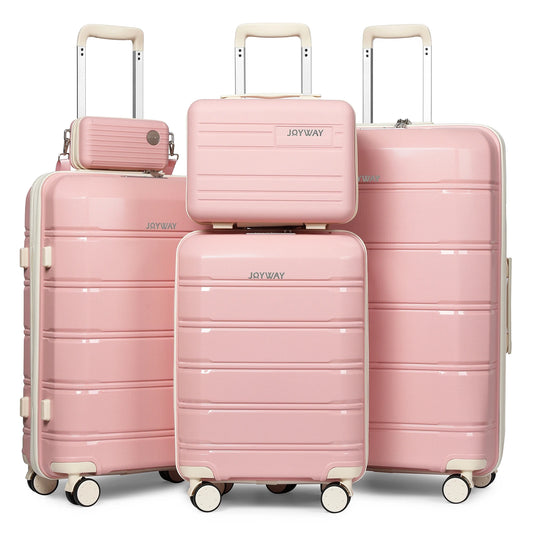 Set de Valises Joyway – Lot 3 ou 5 Pièces, Roulettes Spinner 360°, Serrure TSA