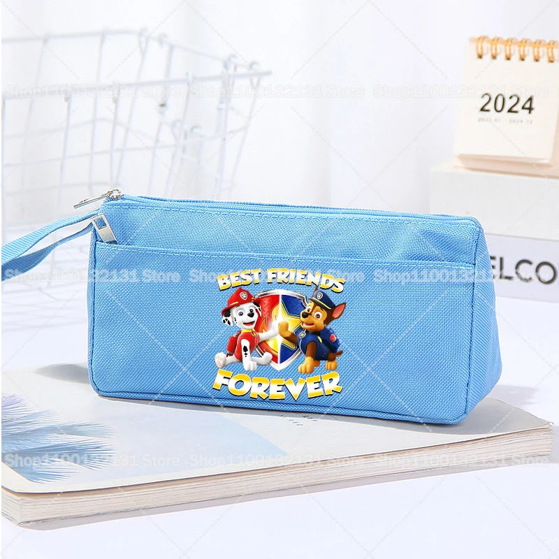 Trousse à Crayons Pat’ Patrouille Grande Capacité – Tissu Oxford – Cadeau Élève