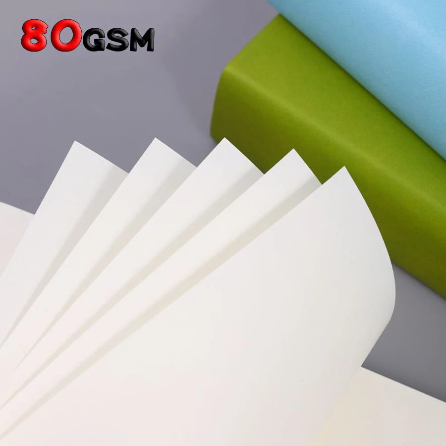Cahier en Cuir Souple A6 – 720 Pages Blanches – Ultra Épais – Dessin & Écriture – 4 Coloris